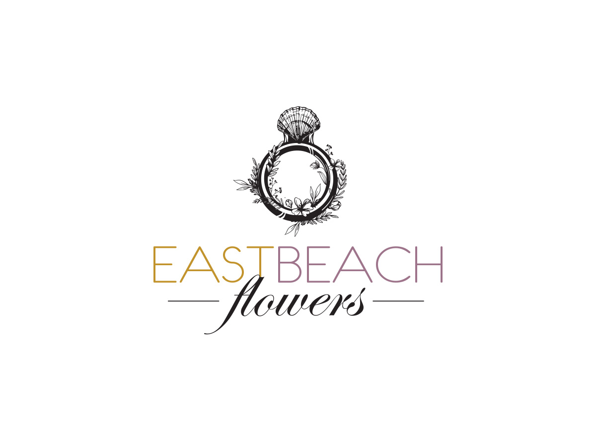 Logo Design by twentysevendesign for East Beach Flowers  | Design #28816956