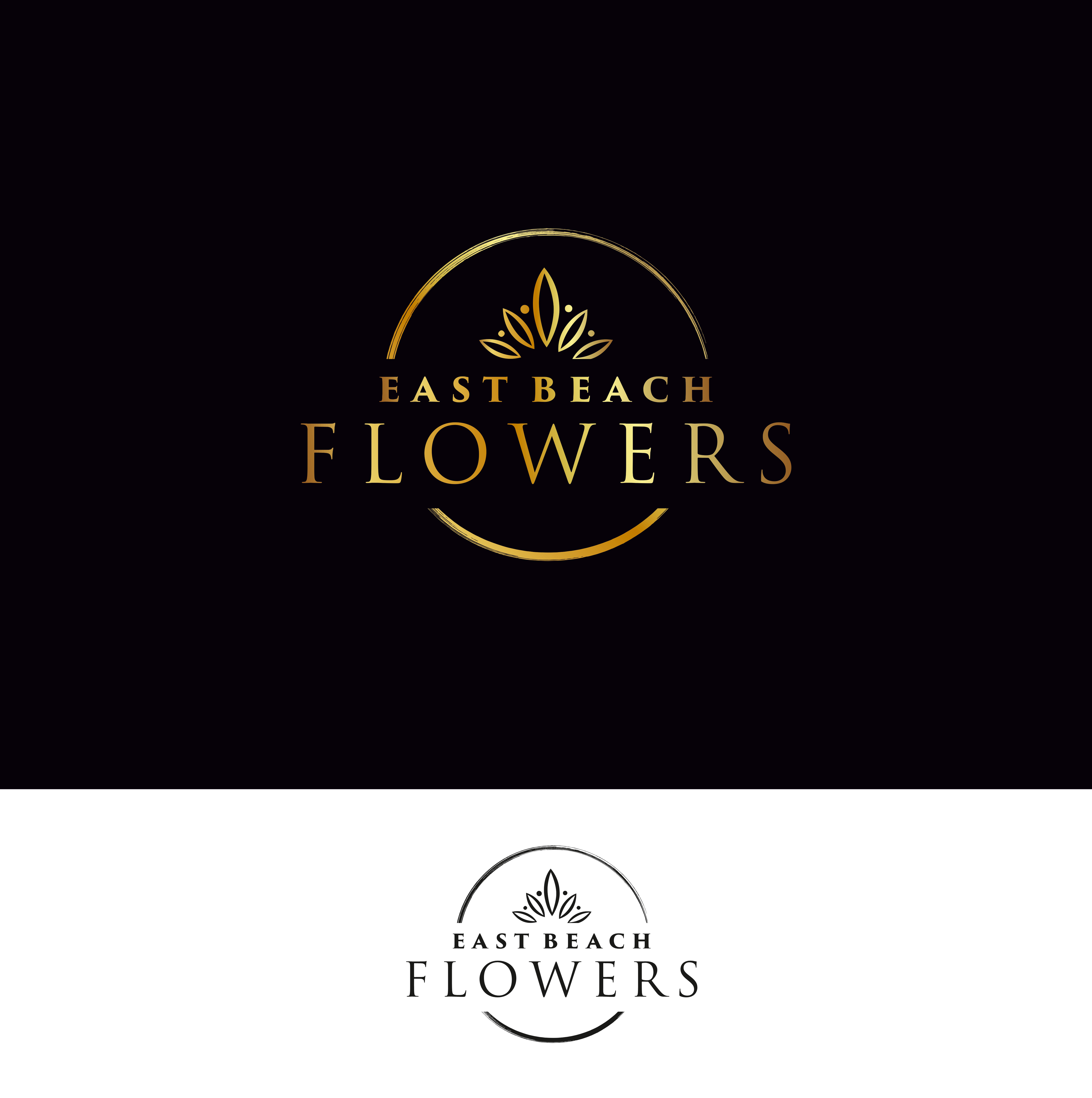 Logo Design by Bluesnail for East Beach Flowers  | Design #28818556