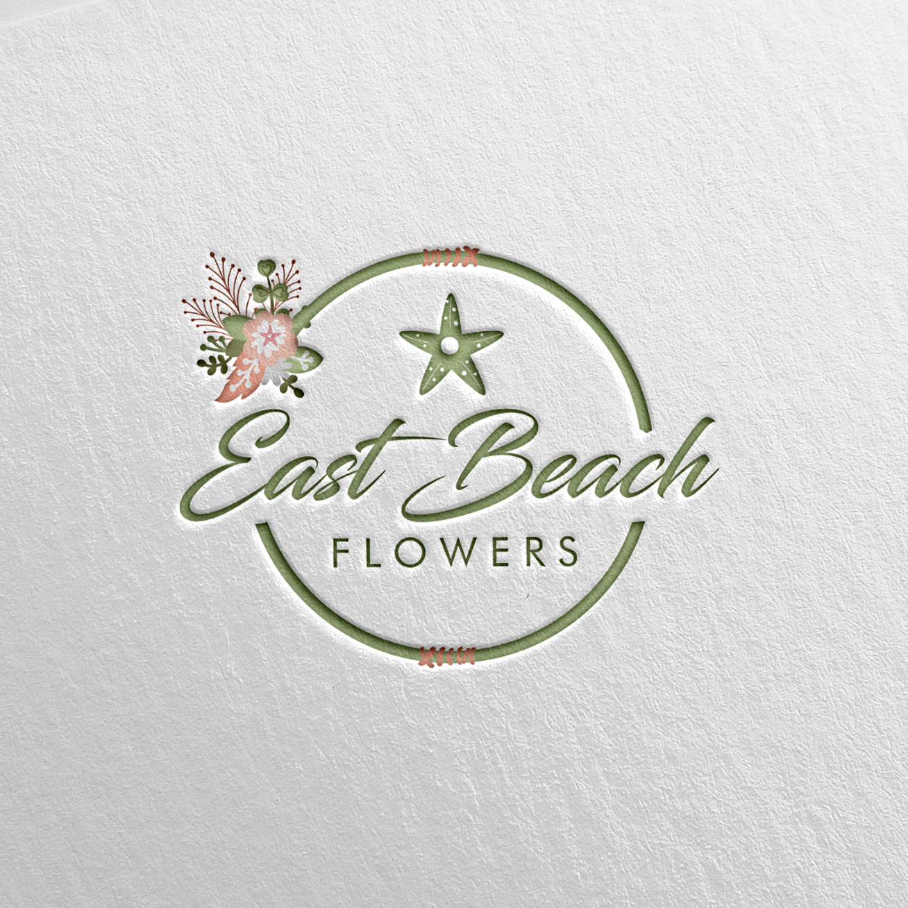 Logo Design by WeiArts for East Beach Flowers  | Design #28817717