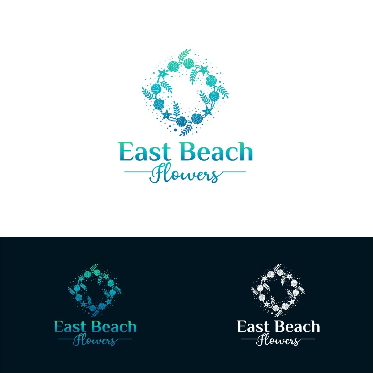 Logo Design by brand maker for East Beach Flowers  | Design #28818520