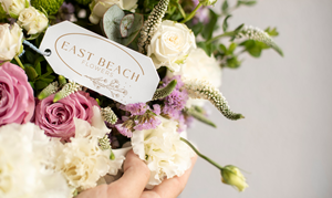 Logo Design by miloje1207 for East Beach Flowers  | Design #28828619