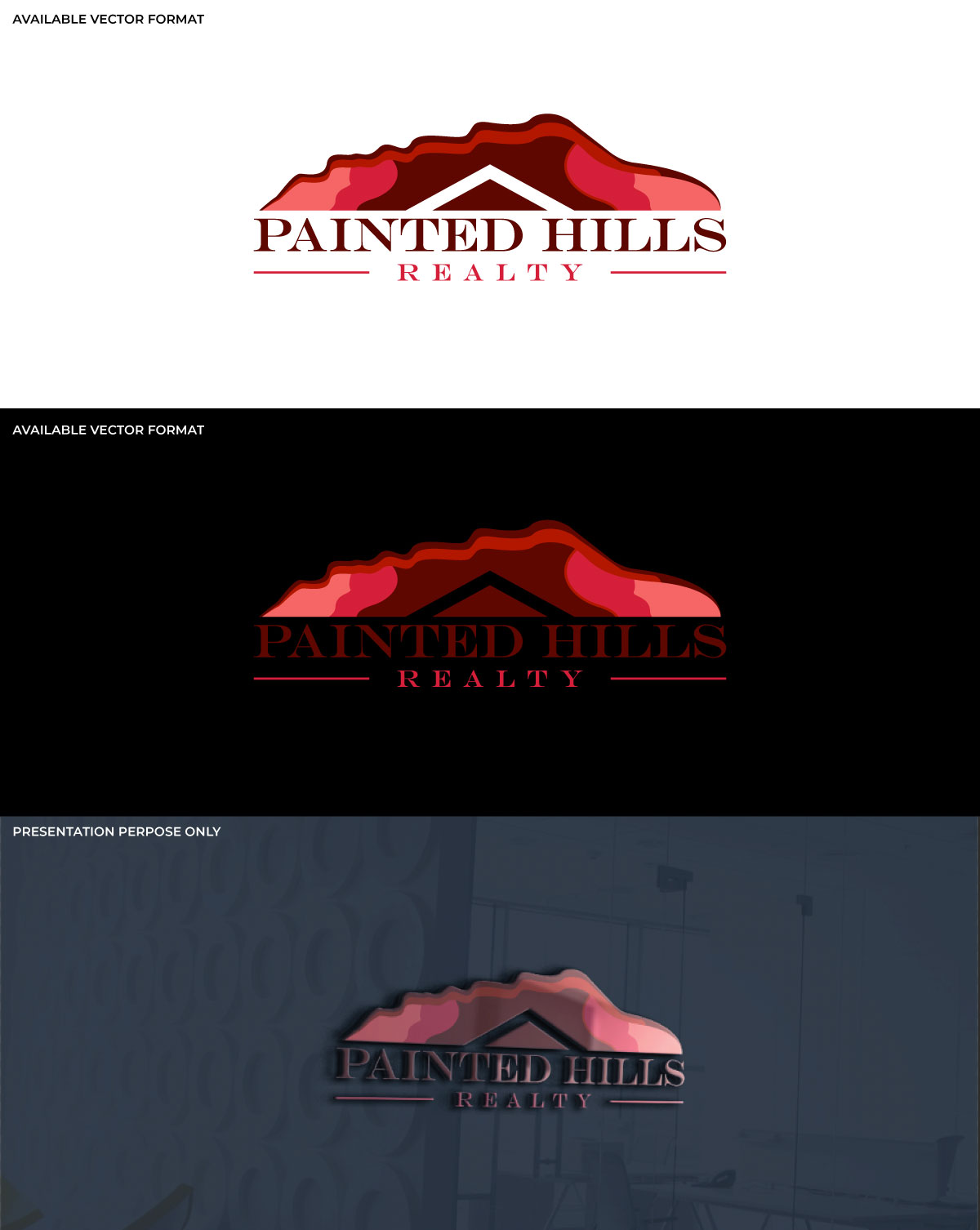 Logo Design by RS_Design for Painted Hills Realty  | Design #28819131