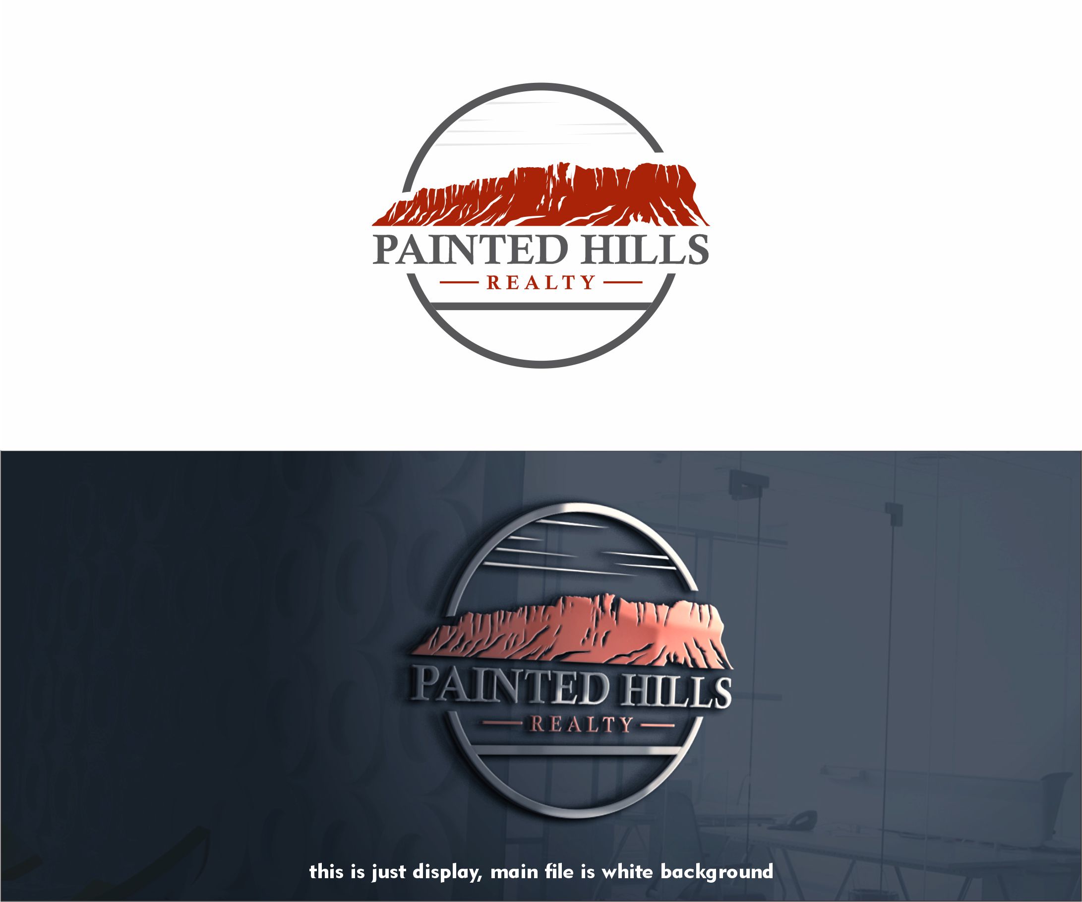 Logo Design by alkaline for Painted Hills Realty  | Design #28824975