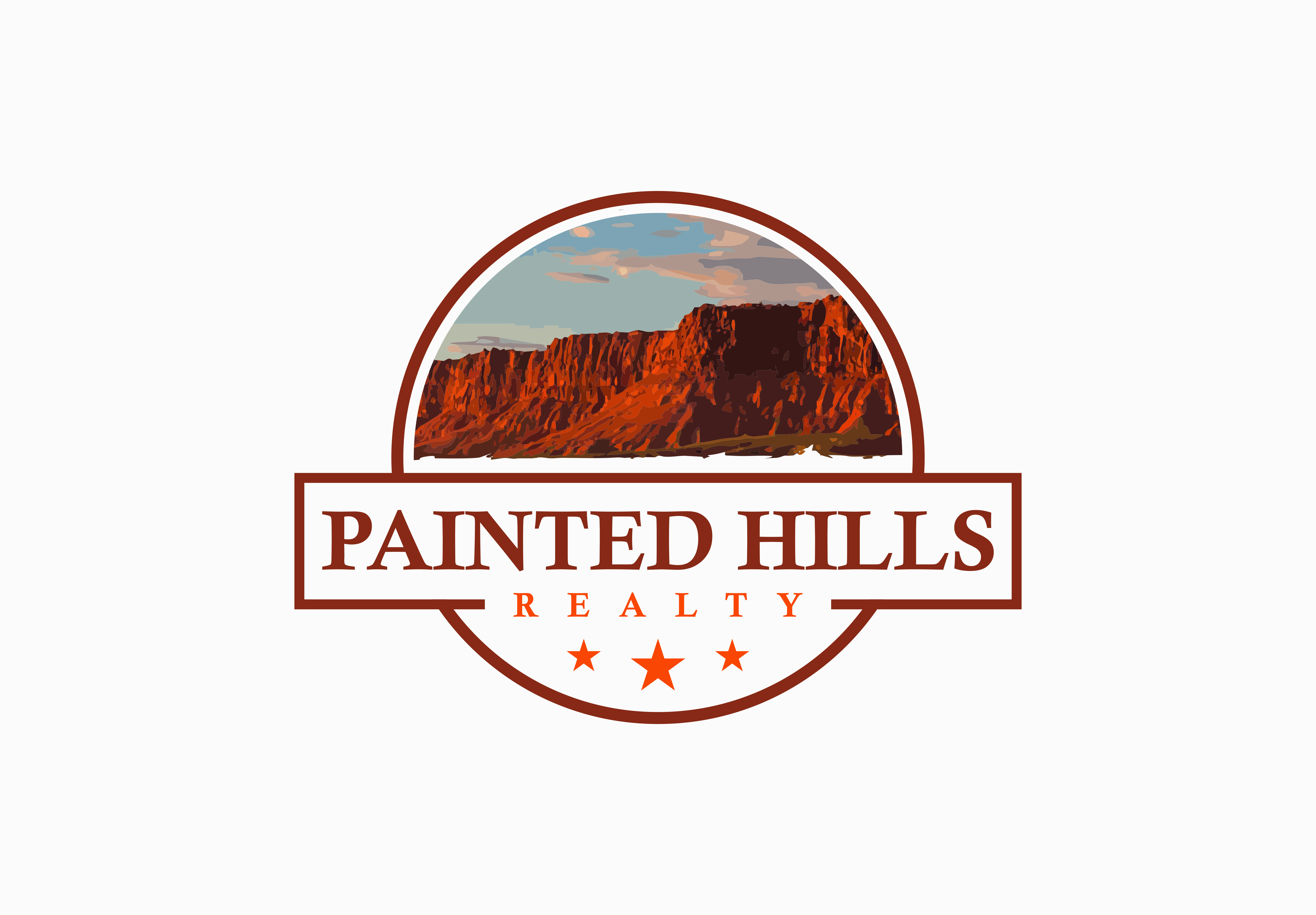 Logo Design by R!CKY for Painted Hills Realty  | Design #28846103