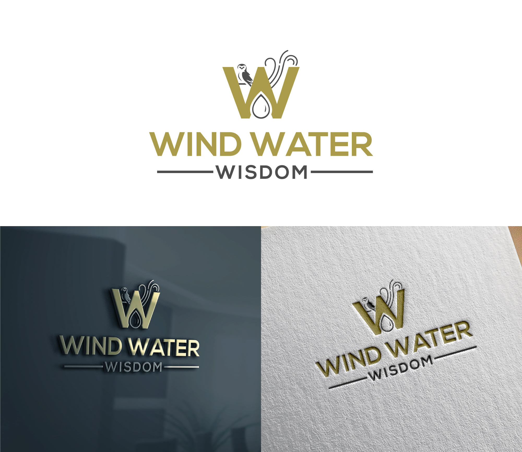 Diseño de Logo por riyad123 para Wind Water & Wisdom | Diseño #28820176