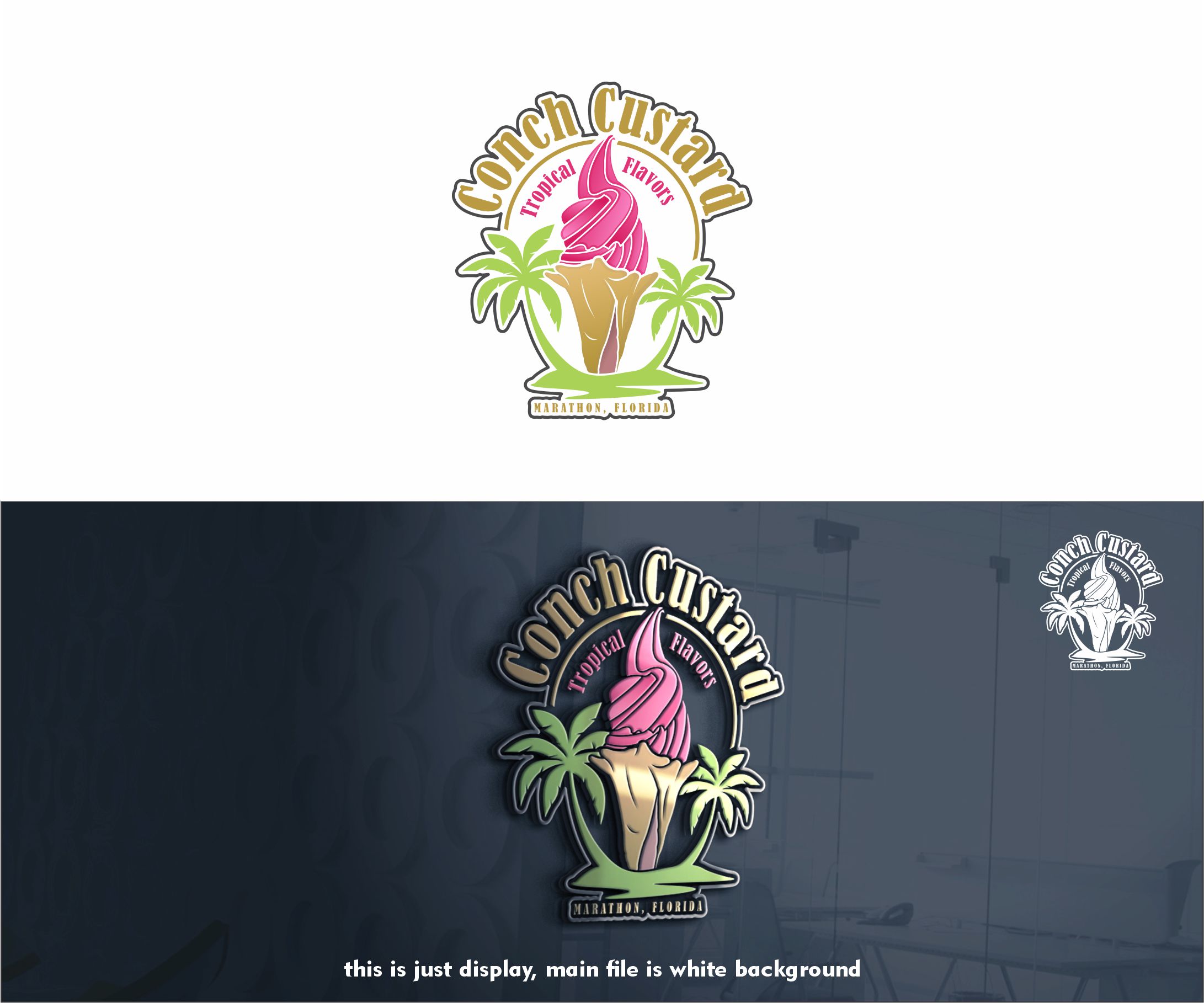 Logo Design by alkaline for Conch Custard, Inc. | Design #28821205