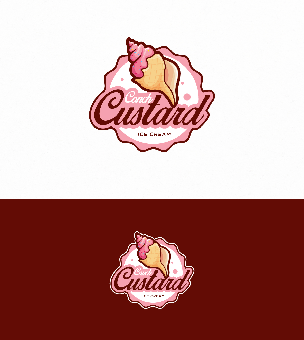 Logo Design by Logo Stock for Conch Custard, Inc. | Design #28822499
