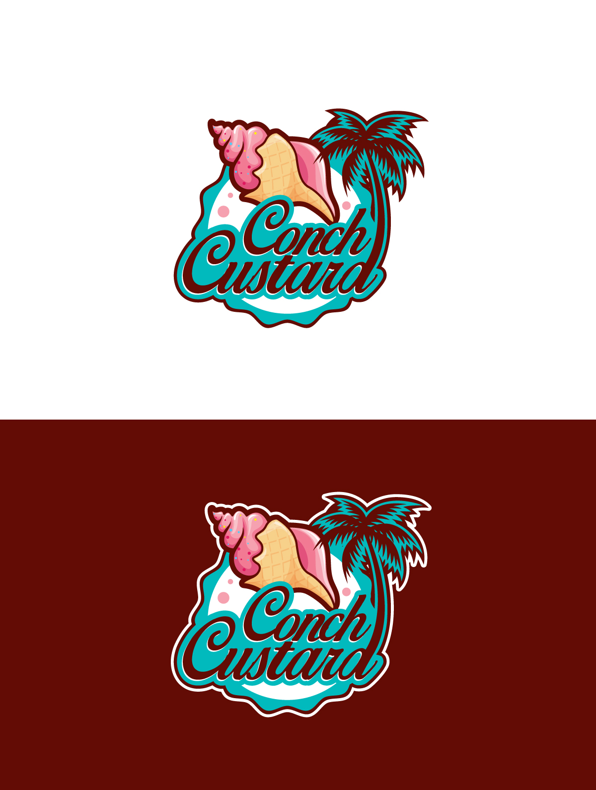 Logo Design by Logo Stock for Conch Custard, Inc. | Design #28827256