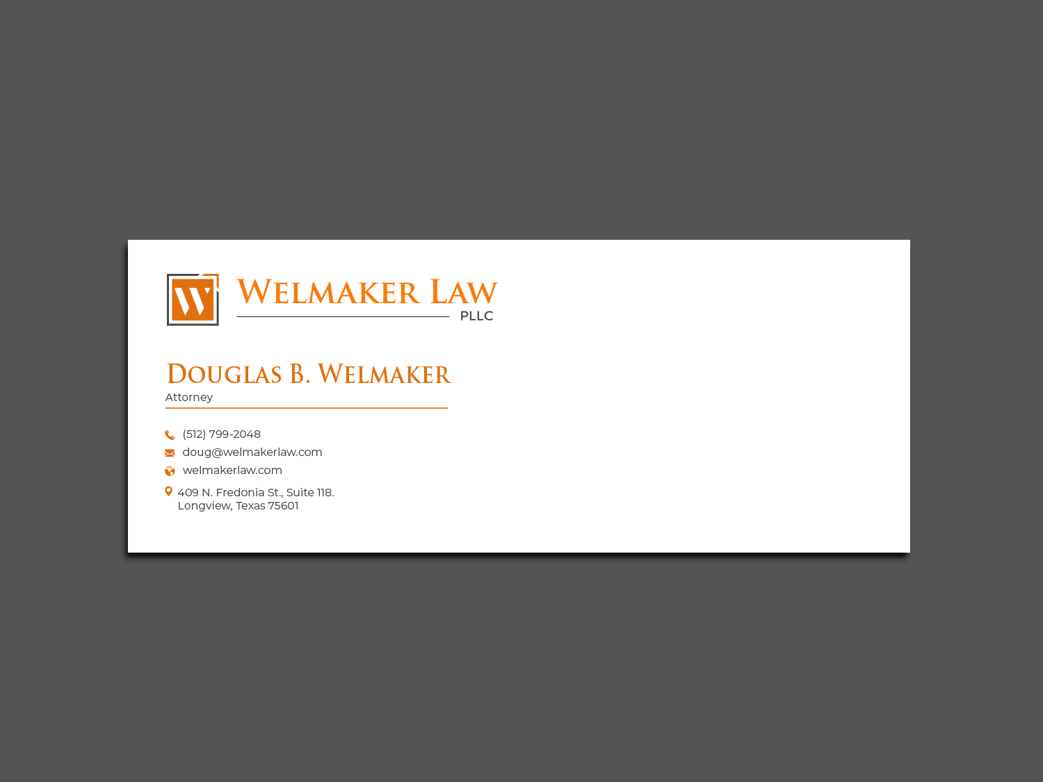 Diseño de Logo por Graphixpointt para Welmaker Law, PLLC | Diseño #28851552