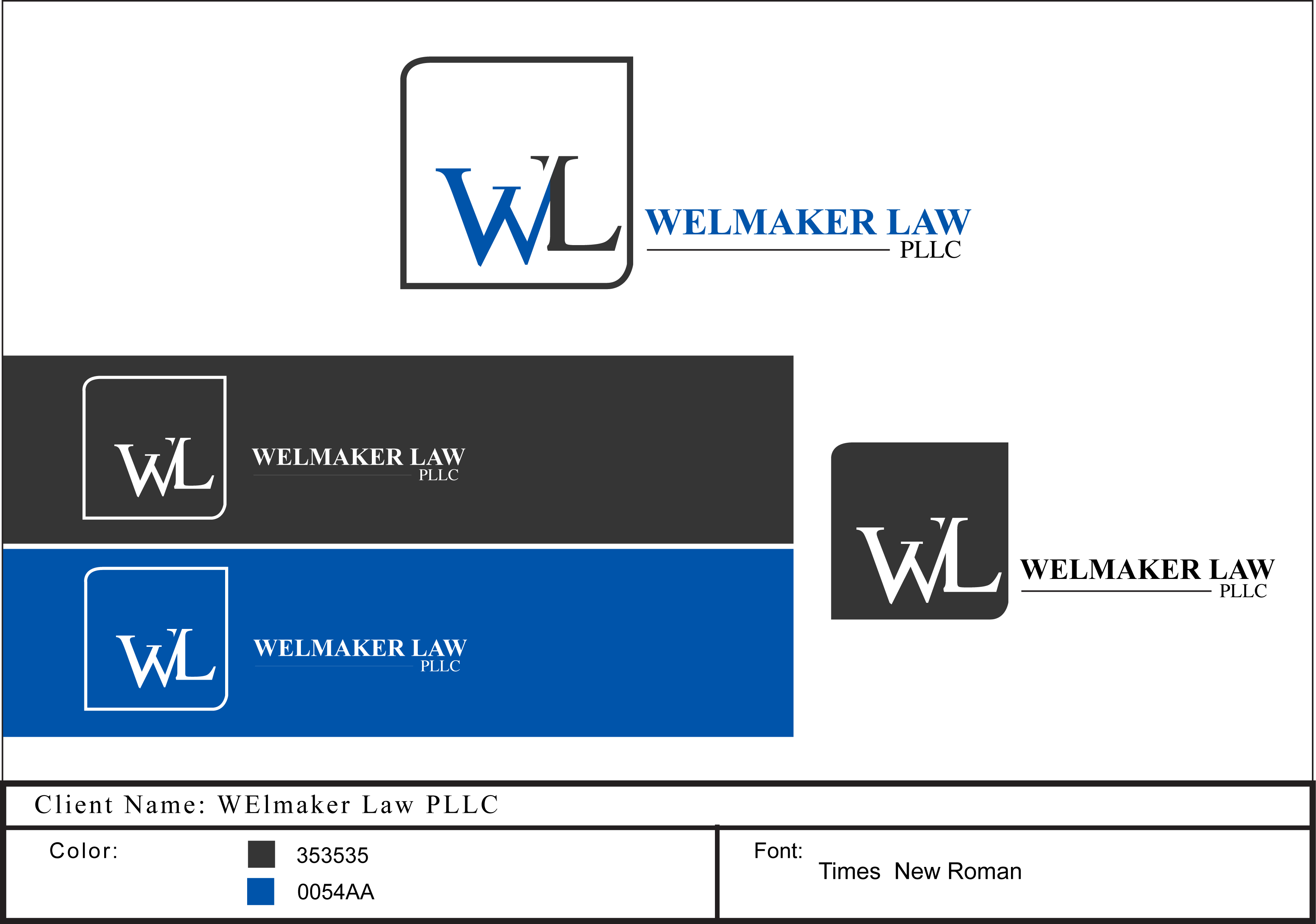 Logo Design by photograffitic for Welmaker Law, PLLC | Design #28836279
