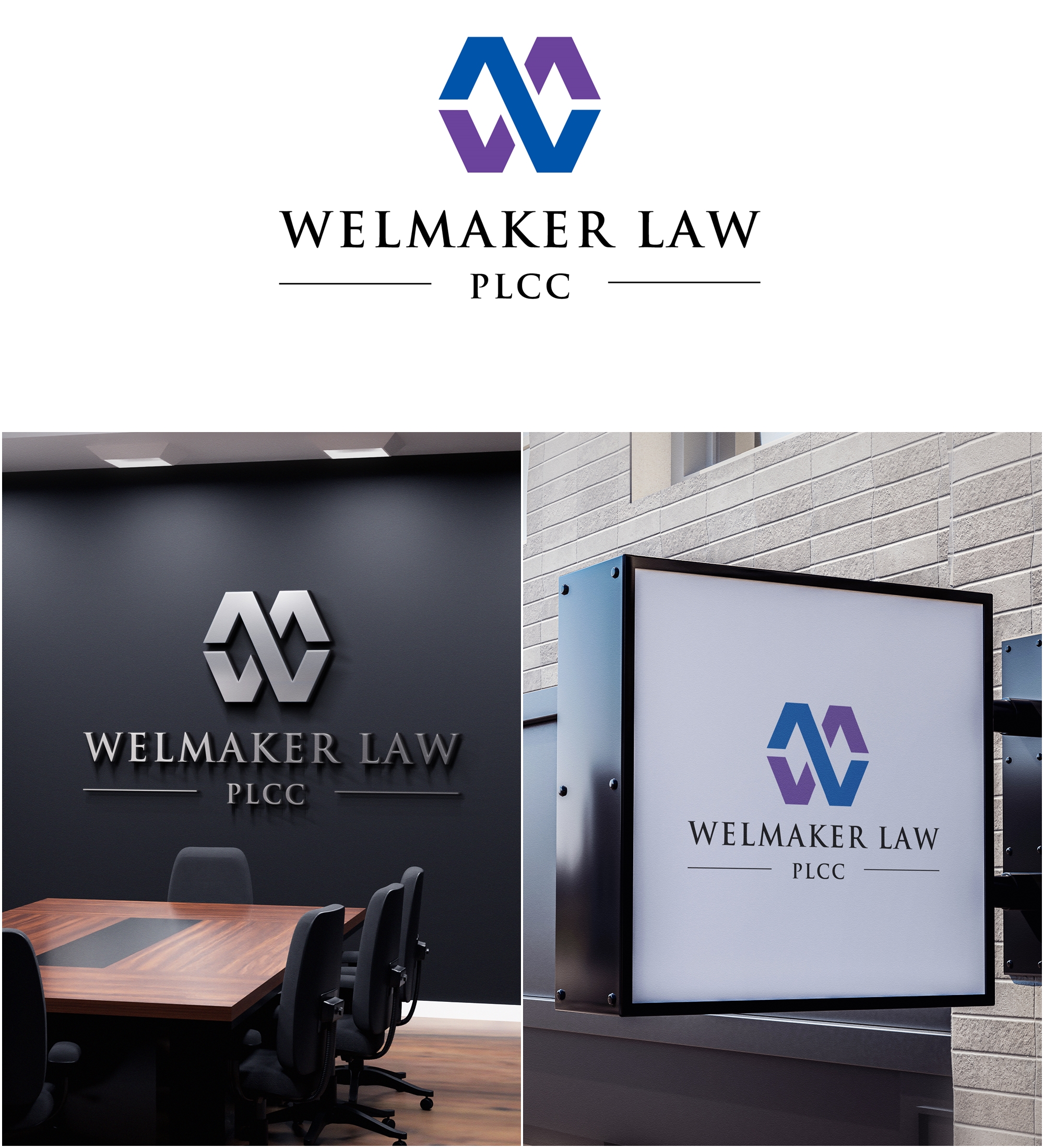 Logo Design by Monika B for Welmaker Law, PLLC | Design #28824976