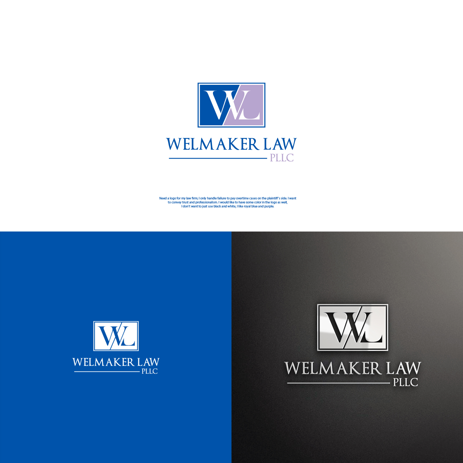 Logo Design by nzdesigners for Welmaker Law, PLLC | Design #28832106