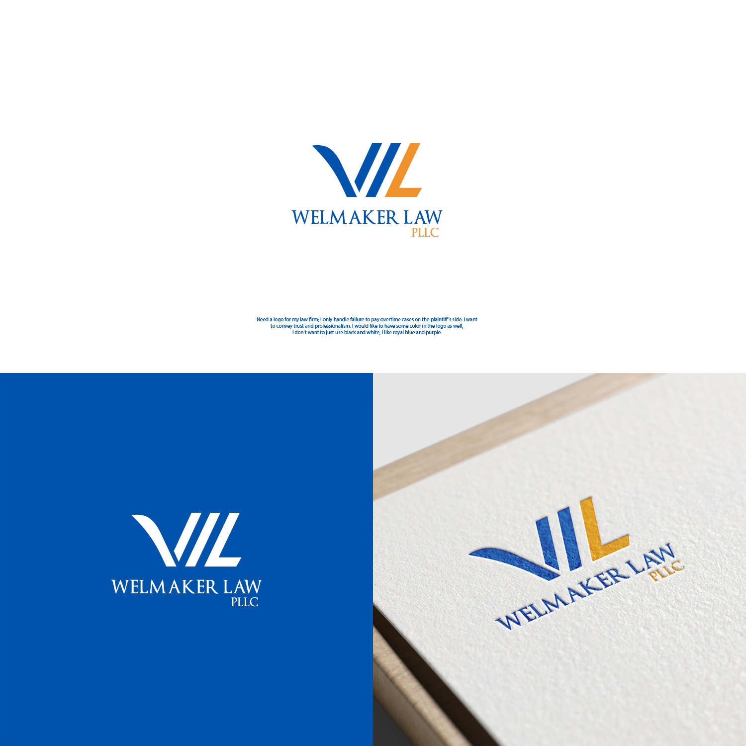 Diseño de Logo por NZ Creatives para Welmaker Law, PLLC | Diseño #28832107