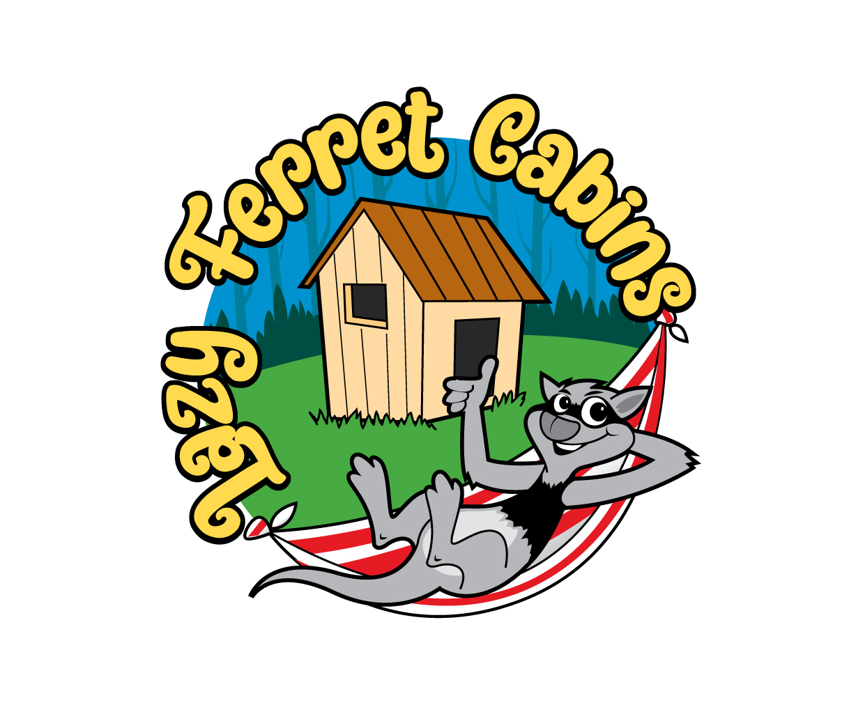 Logo Design by LogoPoko for Lazy Ferret Cabins | Design #28828352