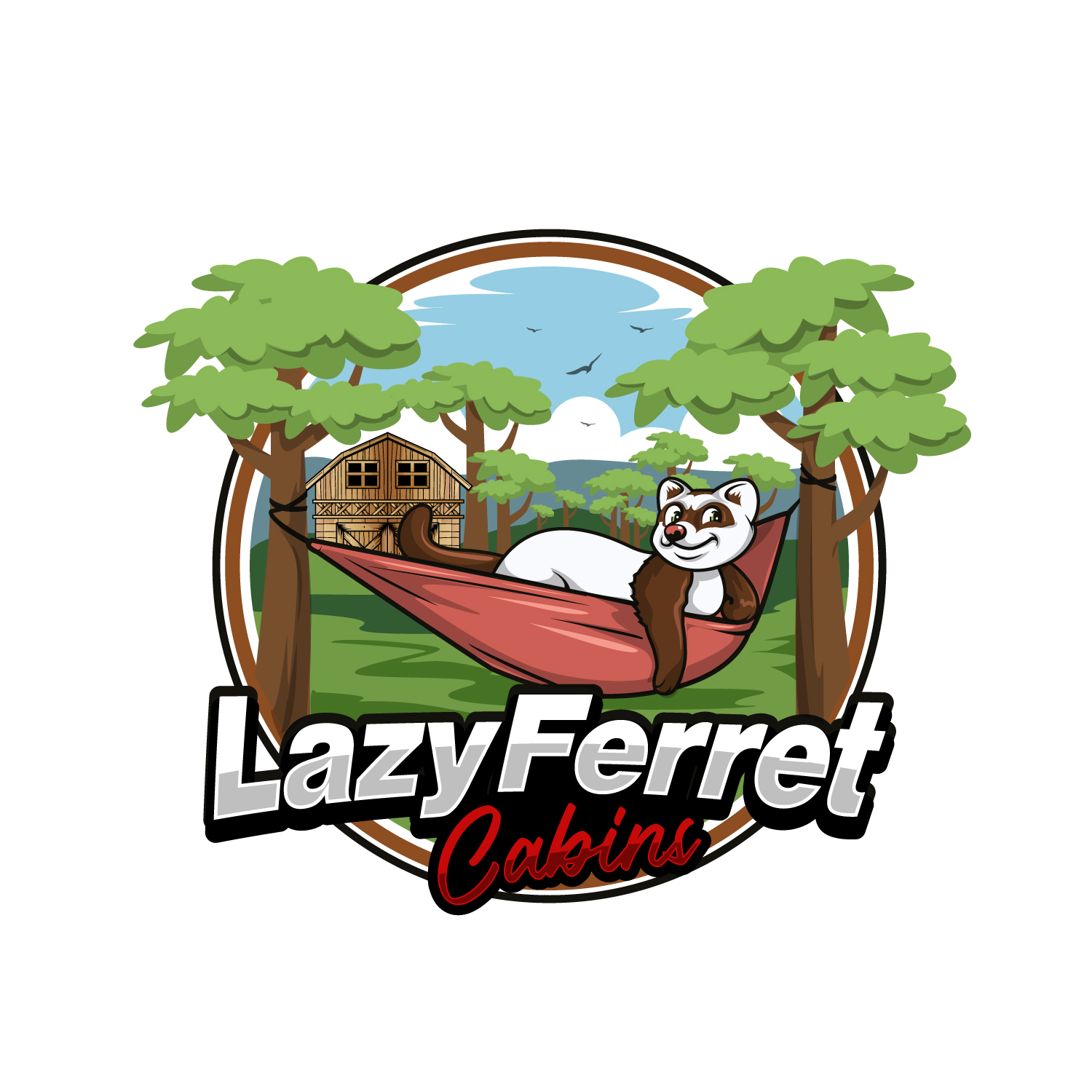 Logo Design by Dream Logo Design for Lazy Ferret Cabins | Design #28833155