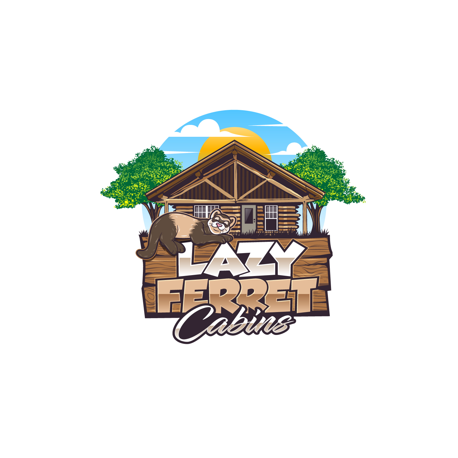Design de Logo par Dream Logo Design pour Lazy Ferret Cabins | Design #28833156