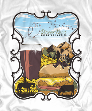 Need a t shirt design to represent my company Discover Rural | T-shirt Design by Yakuza20