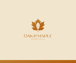 Oak & Maple Rentals | Diseño de Logo por Coffee Bean Studio