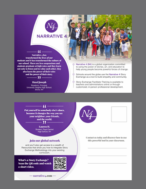 Postcard Design by KreativeMadz for Narrative 4 | Design: #28830589