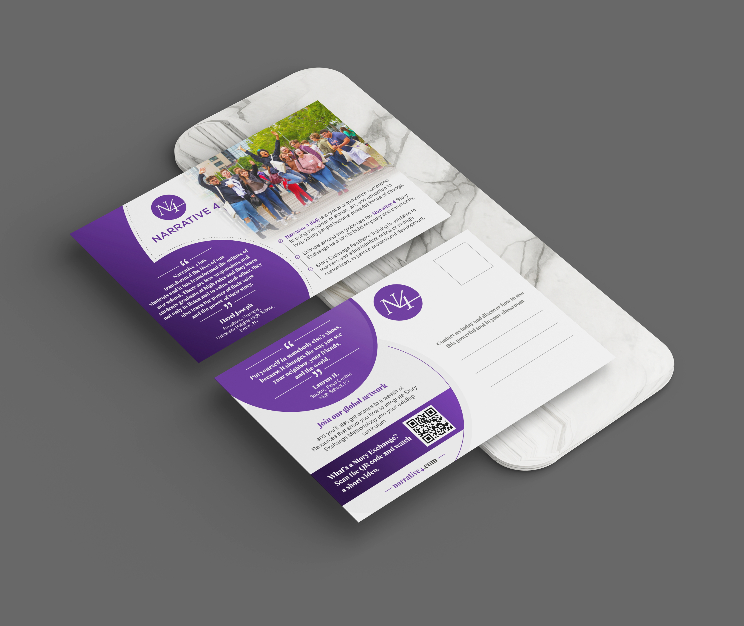 Diseño de Postal por KreativeMadz para Narrative 4 | Diseño #28830590