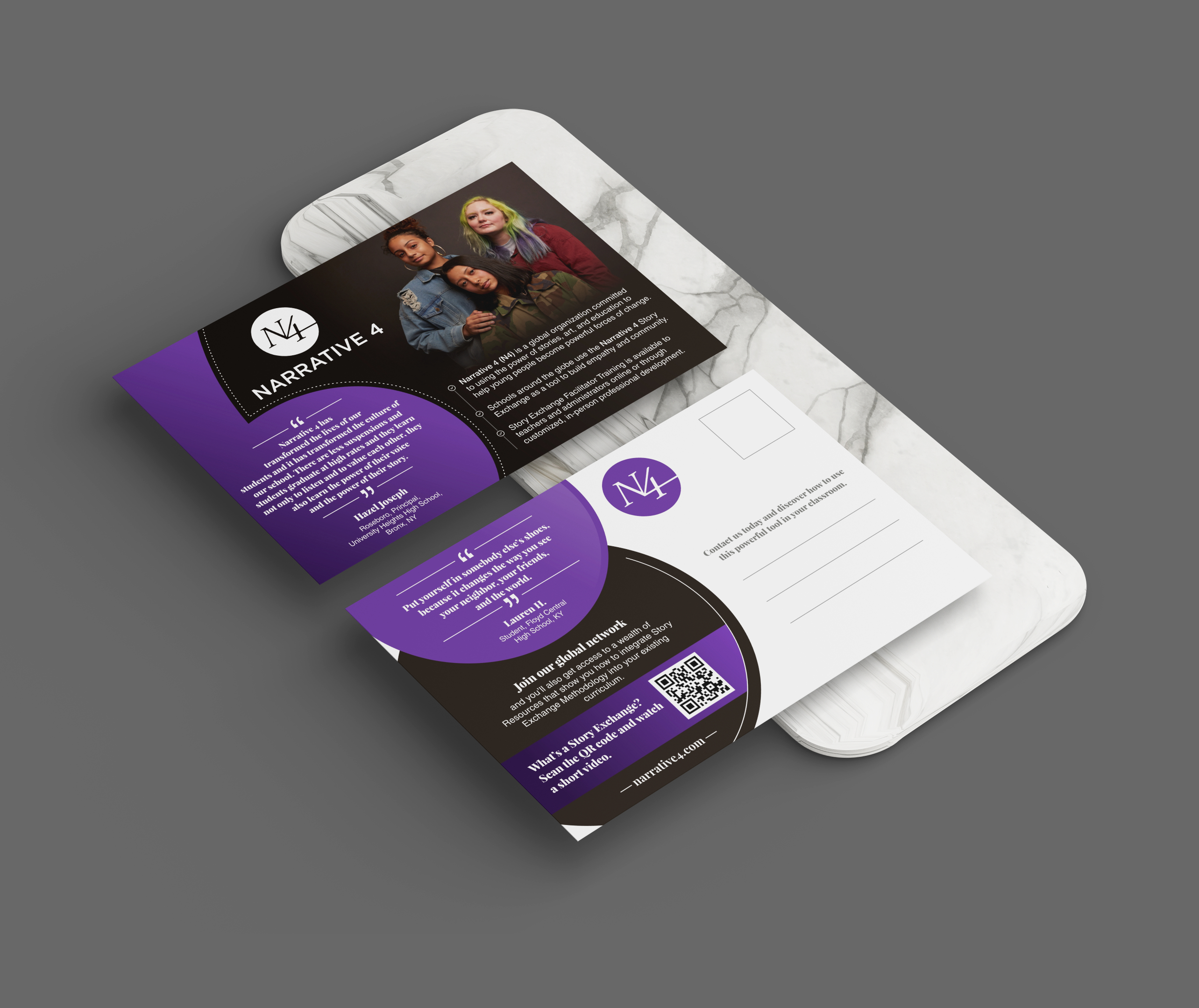 Postcard Design by KreativeMadz for Narrative 4 | Design #28831015