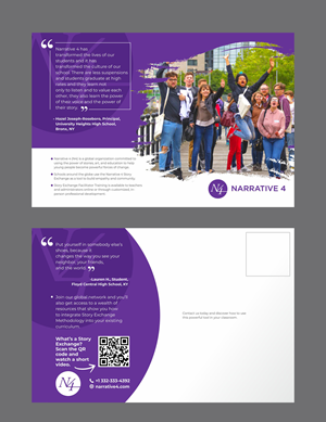 Postcard Design by KreativeMadz for Narrative 4 | Design: #28831845