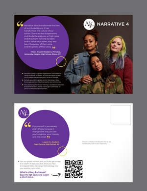 Postcard Design by KreativeMadz for Narrative 4 | Design: #28831935