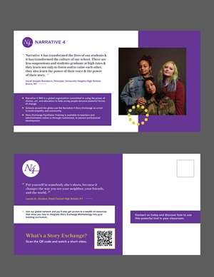 Postcard Design by KreativeMadz for Narrative 4 | Design: #28832204