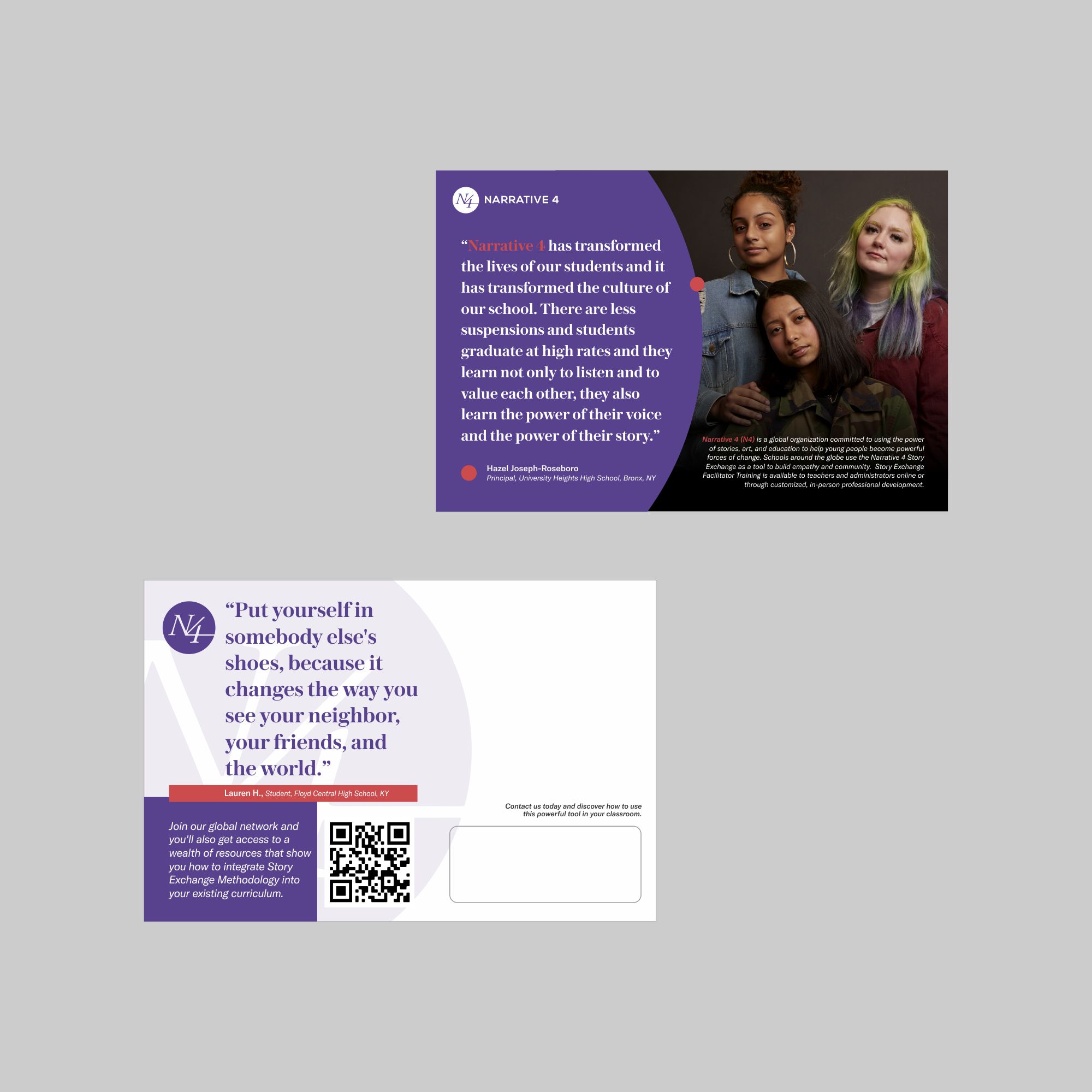 Postcard Design by nng for Narrative 4 | Design #28833348