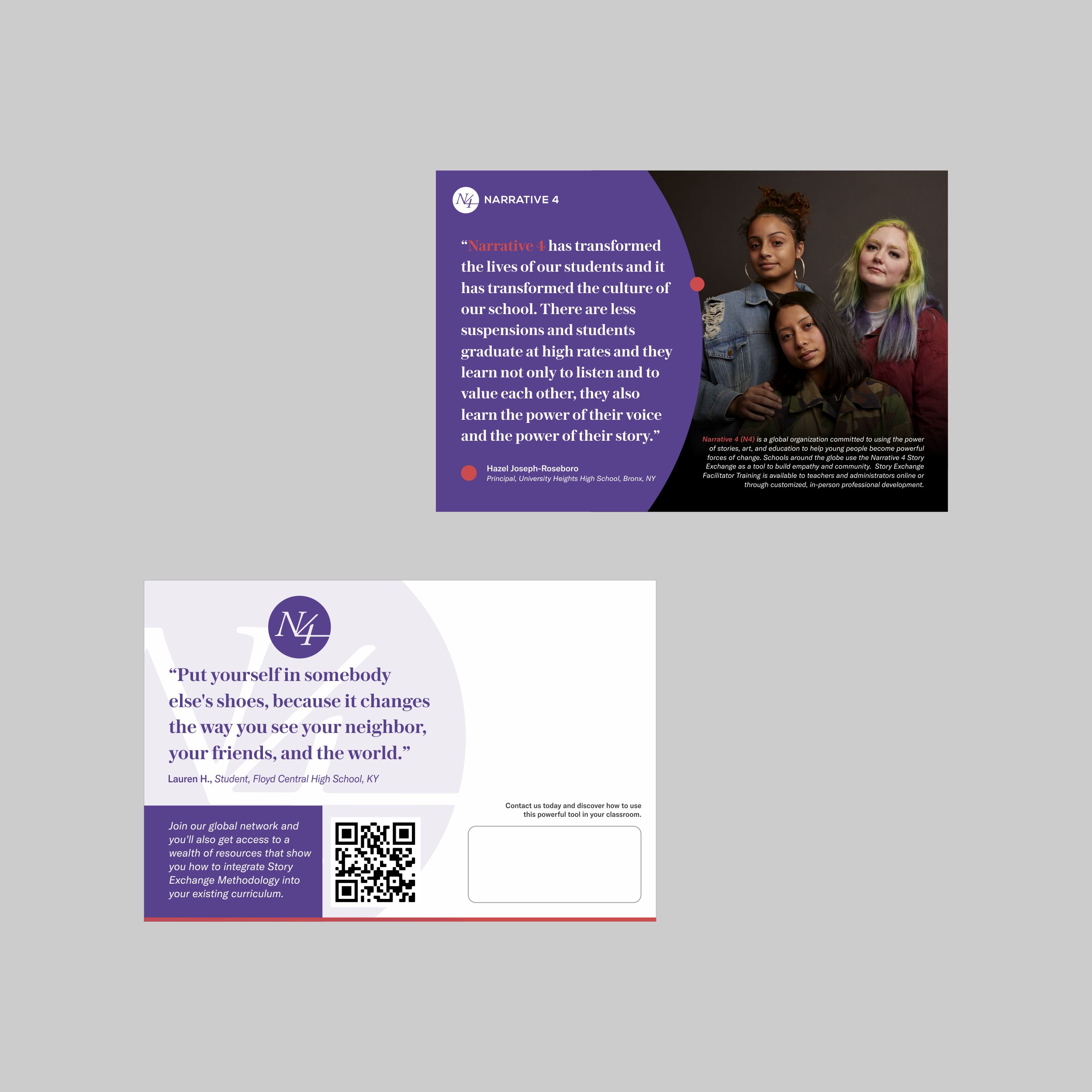 Postcard Design by nng for Narrative 4 | Design #28835843