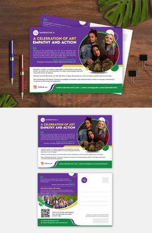 Postcard Design by debdesign for Narrative 4 | Design: #28830842