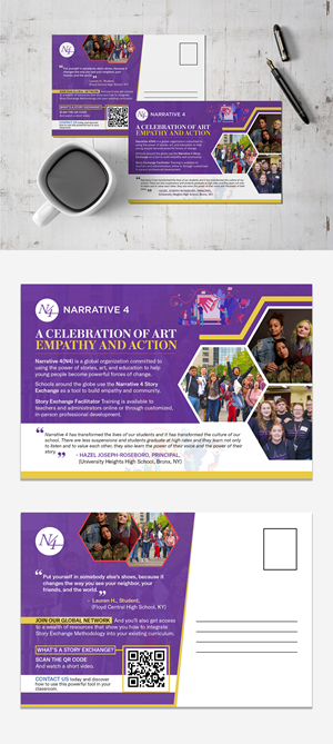 Postcard Design by debdesign for Narrative 4 | Design: #28831125
