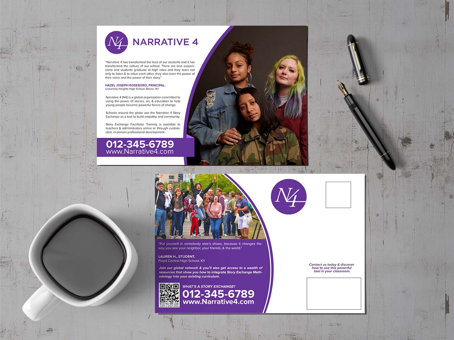 Postcard Design by chandrayaan.creative for Narrative 4 | Design #28831758