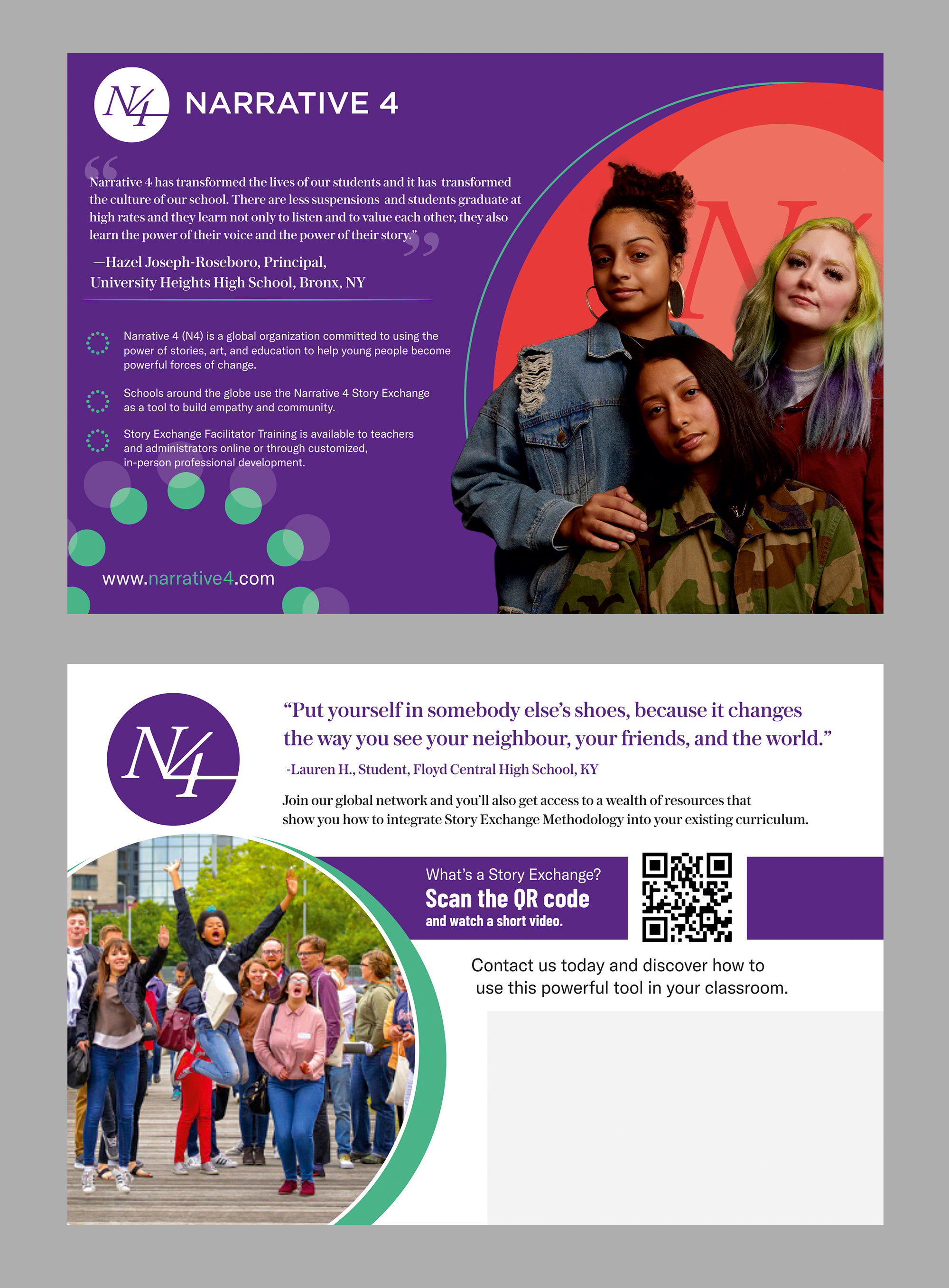 Postcard Design by ecorokerz for Narrative 4 | Design #28830909