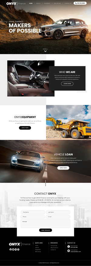 Web Design by Blue Sparrow for ONYX | Design: #28833778