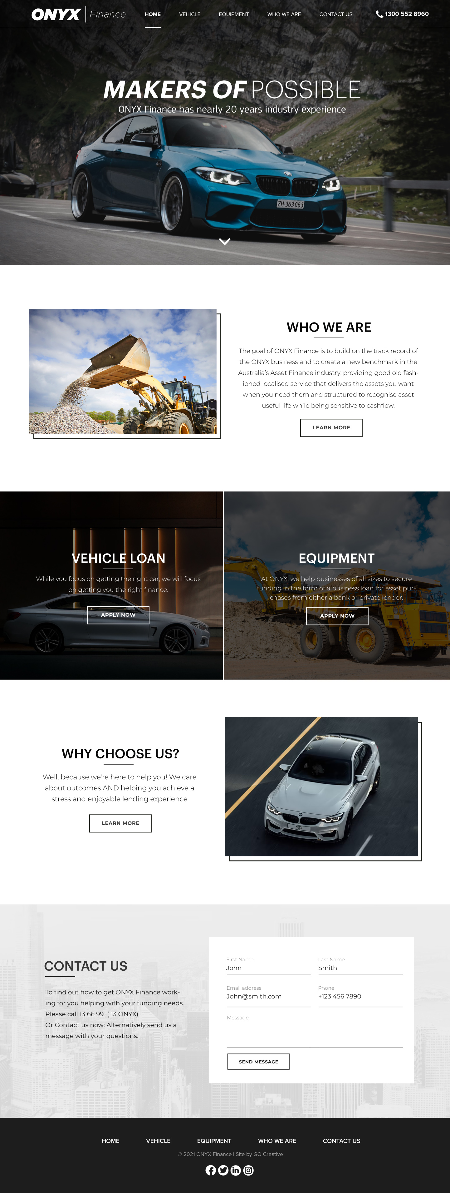 Web Design par Blue Sparrow pour ONYX | Design #28833779