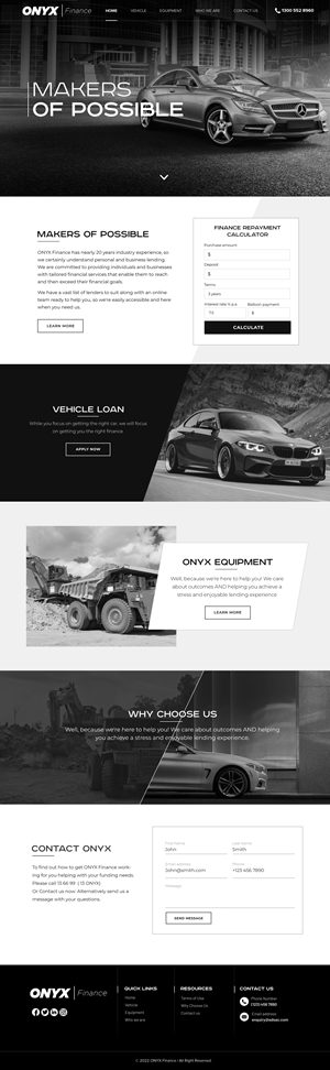 Web Design by Blue Sparrow for ONYX | Design: #28834847