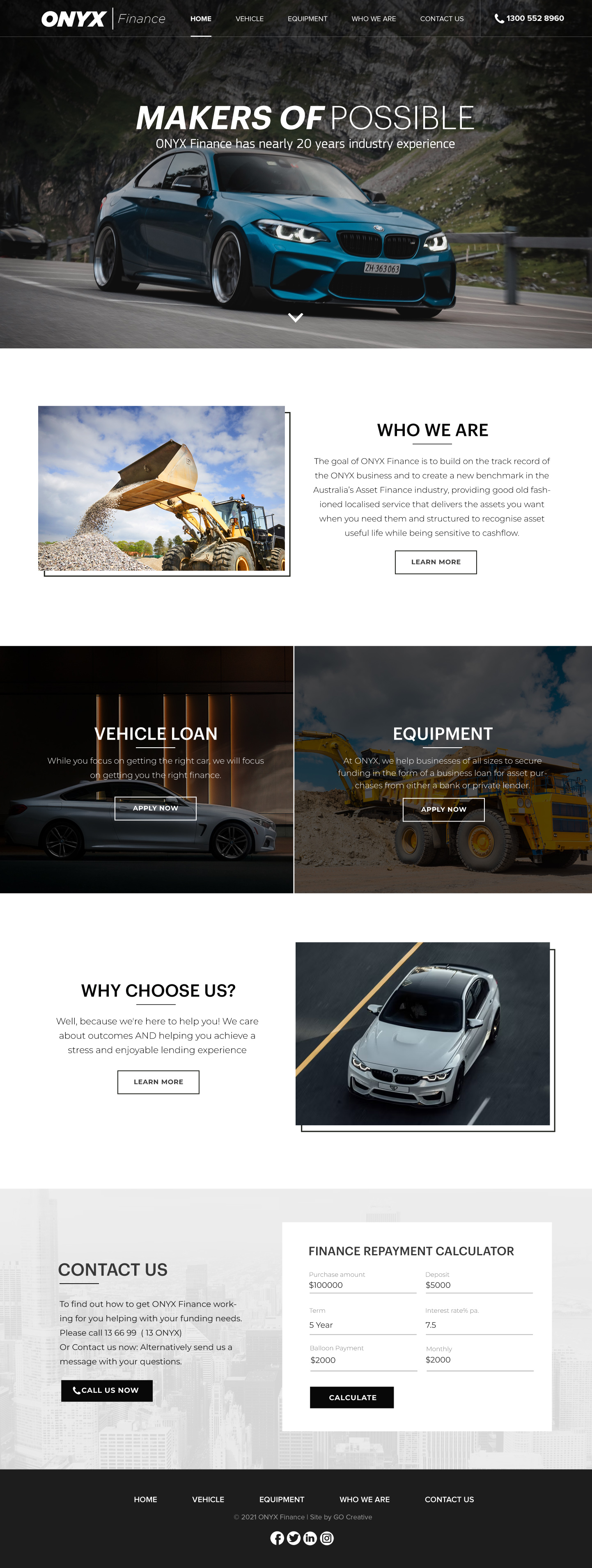 Web Design par Blue Sparrow pour ONYX | Design #28834848