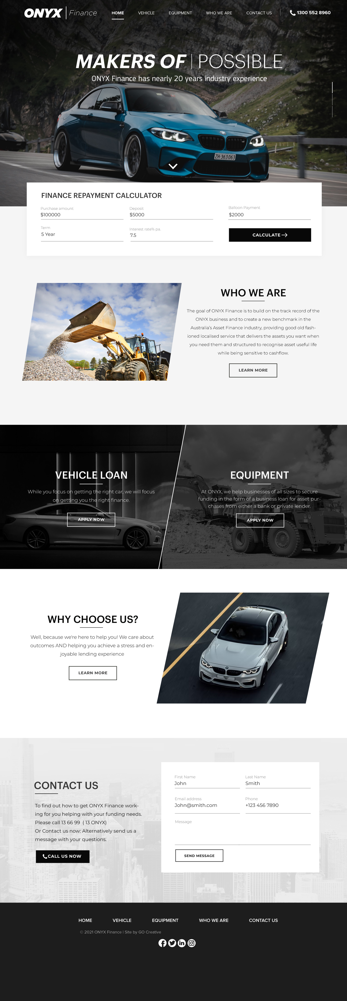 Web Design par Blue Sparrow pour ONYX | Design #28834871