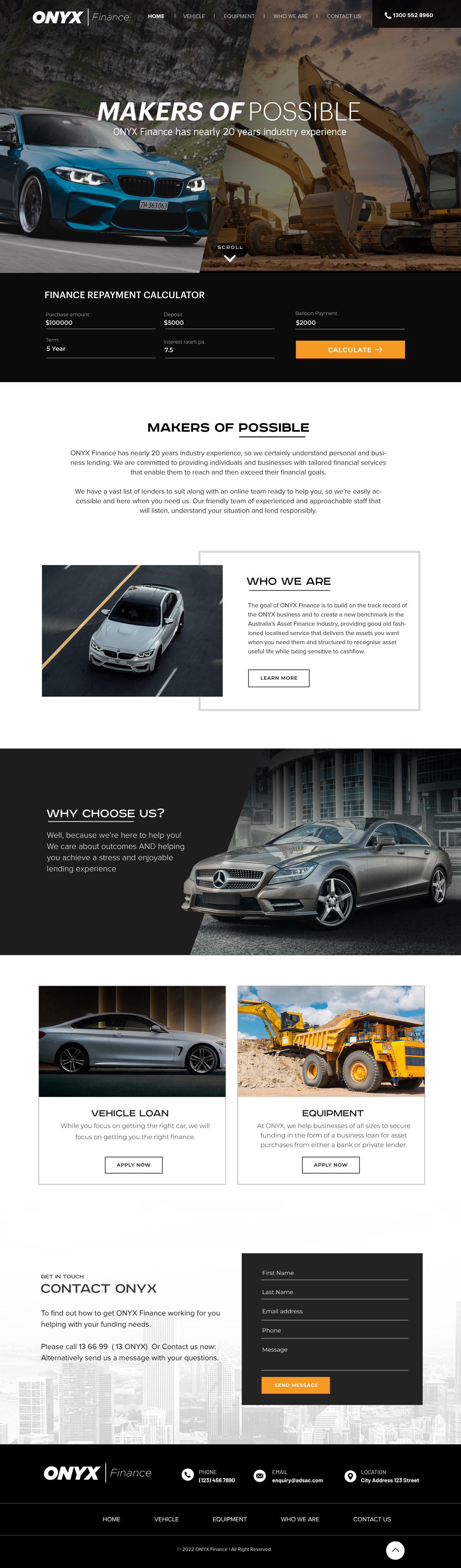 Web Design par Blue Sparrow pour ONYX | Design #28835214