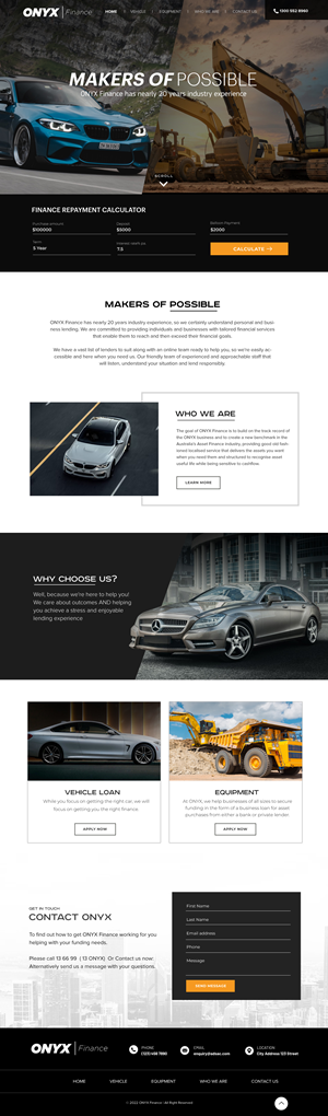 Web Design by Blue Sparrow for ONYX | Design: #28835214