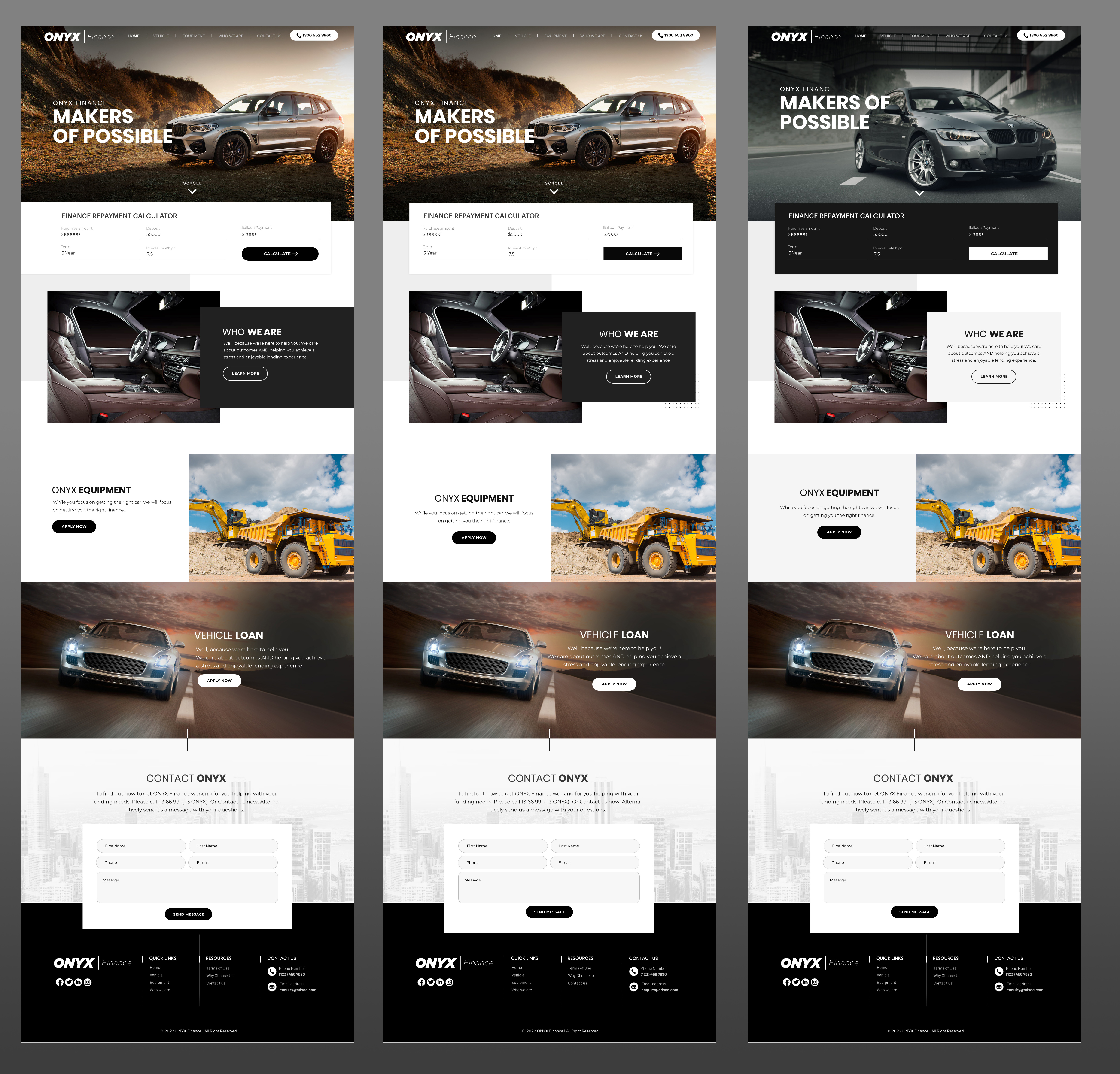 Web Design by Blue Sparrow for ONYX | Design #28835257