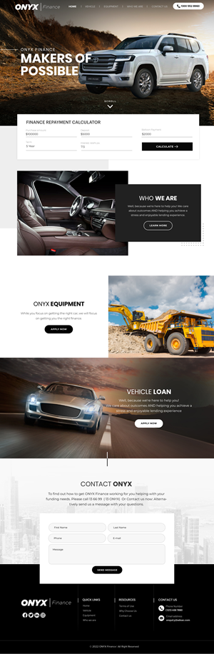 Web Design by Blue Sparrow for ONYX | Design: #28835300
