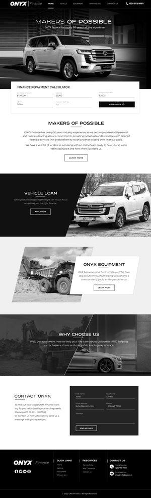 Web Design by Blue Sparrow for ONYX | Design: #28835345