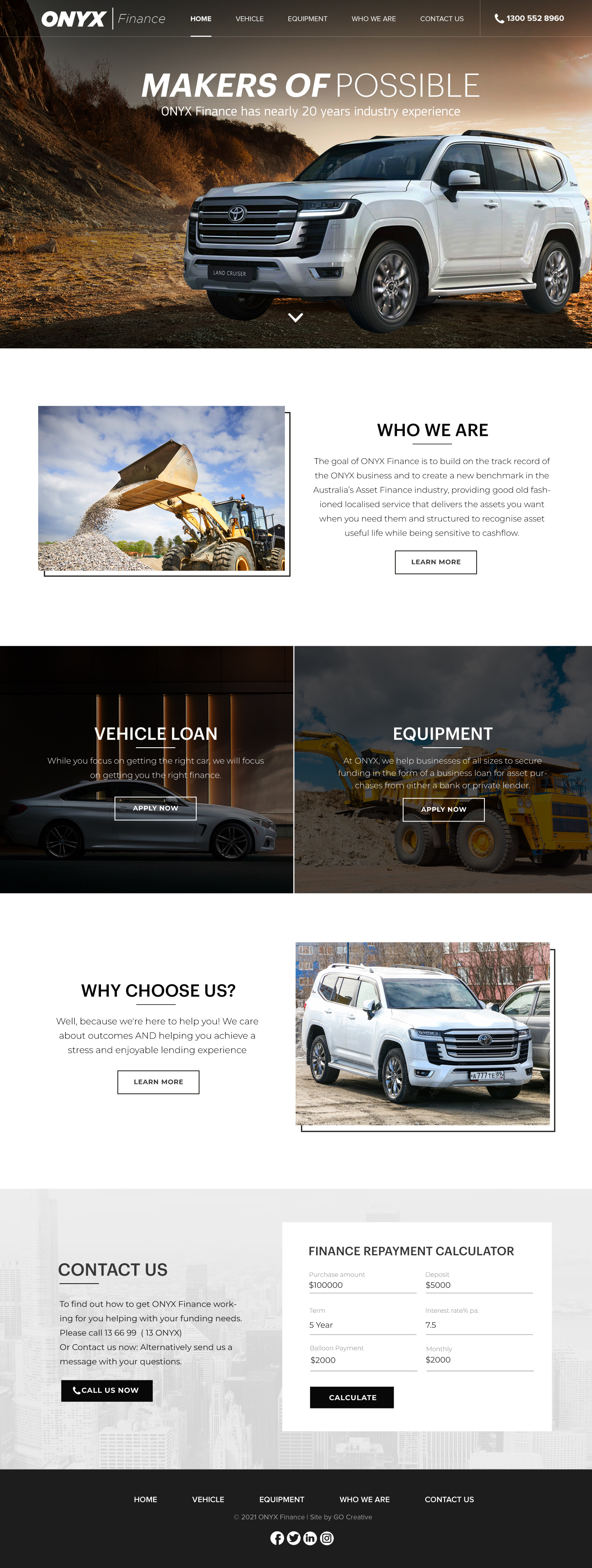 Web Design par Blue Sparrow pour ONYX | Design #28835360