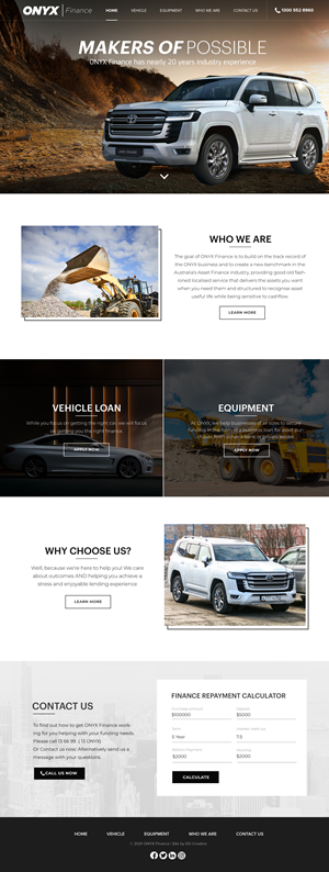 Web Design by Blue Sparrow for ONYX | Design: #28835360