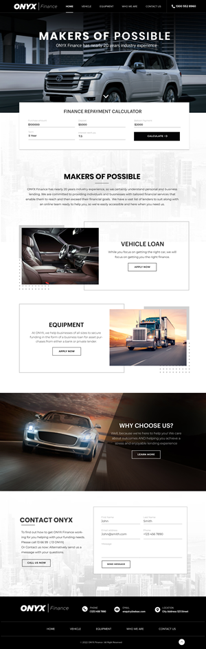 Web Design by Blue Sparrow for ONYX | Design: #28838280