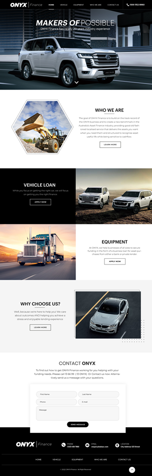 Web Design by Blue Sparrow for ONYX | Design: #28838281