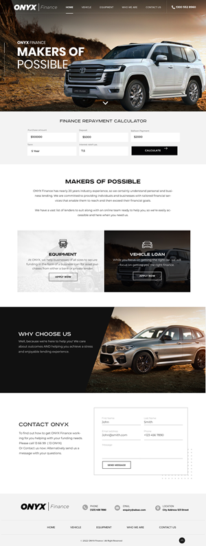 Web Design by Blue Sparrow for ONYX | Design: #28838454