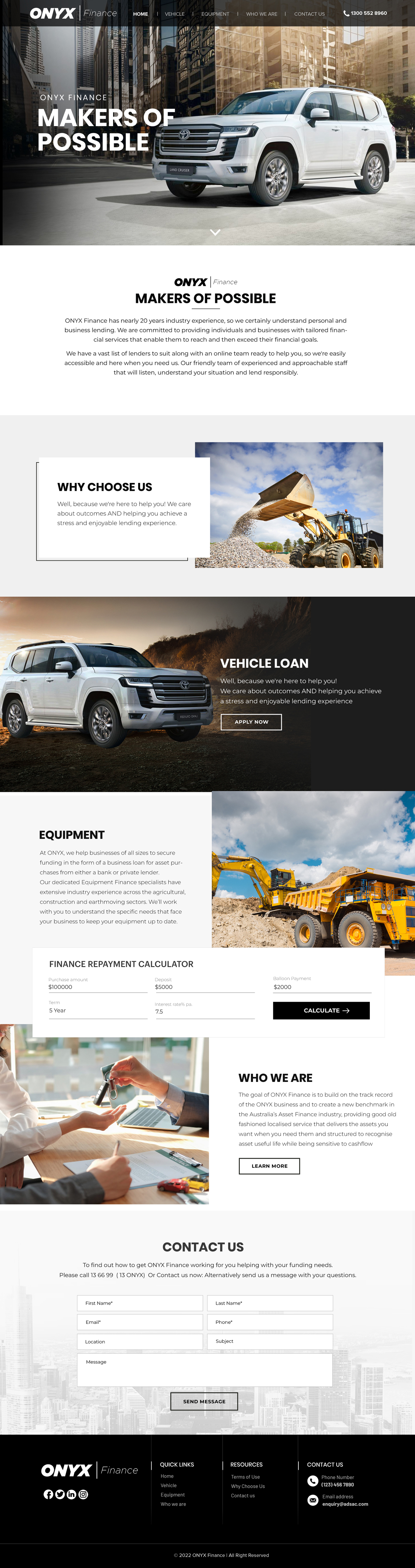 Web Design par Blue Sparrow pour ONYX | Design #28840002
